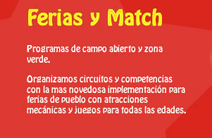 Ferias, juegos y concursos. Decoracion, shows y refrigerios.